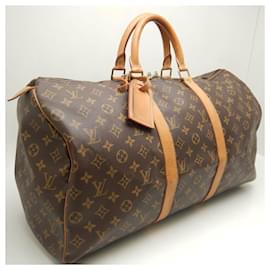 Louis Vuitton-Louis Vuitton Monogram Keepall 50 Boston Bag-Brown