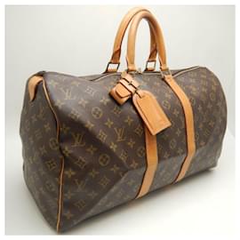Louis Vuitton-Louis Vuitton Monogram Keepall 45 Boston Bag-Brown