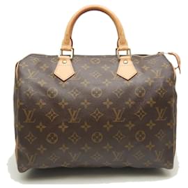 Louis Vuitton-Louis Vuitton Monogram Speedy 30 Handbag-Brown