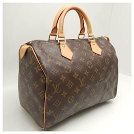 Louis Vuitton-Louis Vuitton Monogram Speedy 30 Handbag-Brown