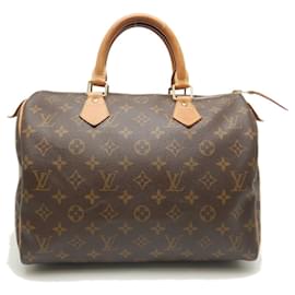 Louis Vuitton-Louis Vuitton Monogram Speedy 30 Handbag-Brown