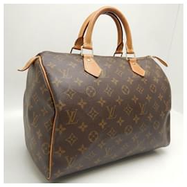 Louis Vuitton-Louis Vuitton Monogram Speedy 30 Handbag-Brown