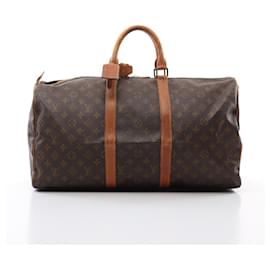 Louis Vuitton-Louis Vuitton Keepall 50 Boston Bag Monogram-Brown