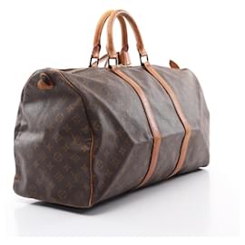 Louis Vuitton-Louis Vuitton Keepall 50 Boston Bag Monogram-Brown