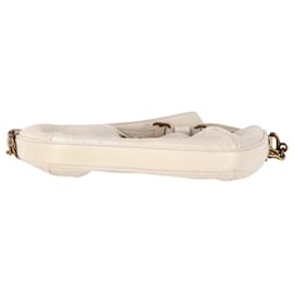 Chanel- Chanel CC Paris-Rome Shoulder Bag in White Leather-White,Cream