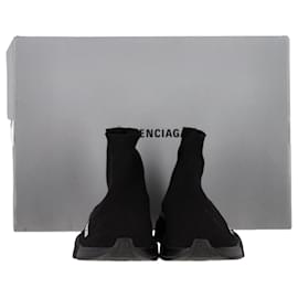 Balenciaga-Balenciaga Speed Sneakers in Black Polyester-Black