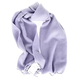 Acne-Acne Studios Fringe Scarf in Pastel Purple Wool-Other