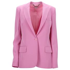 Stella Mc Cartney-Stella McCartney Single Breasted Blazer in Pink Wool -Pink