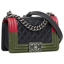 Chanel-Chanel Small Bicolor Boy-Black