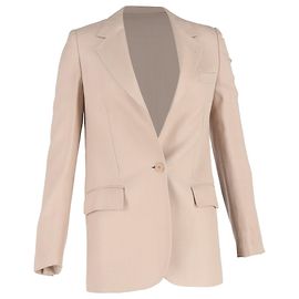 Stella Mc Cartney Blazer simple en viscose nude de Stella McCartney Marron Chair