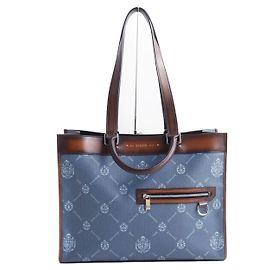 Berluti Ulis Small Canvas Leather 2-way Tote Bag Blue