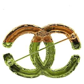 Chanel-Chanel Vintage Coco Mark Brooch Gold Plated-Golden,Metallic