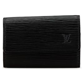 Louis Vuitton-Louis Vuitton Epi Multicles 6 Key Case M63812 Black Leather-Black