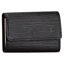 Louis Vuitton-Louis Vuitton Epi Multicles 6 Key Case M63812 Black Leather-Black