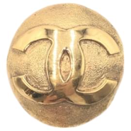 Chanel-Chanel Vintage Gold Metal Brooch-Golden,Metallic