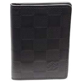 Louis Vuitton-Louis Vuitton Leather Organizer de Poche Card Case N63197-Black