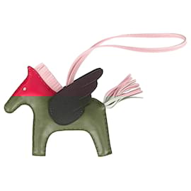 Hermès-Hermès Rodeo MM Charm in Pink Leather-Pink