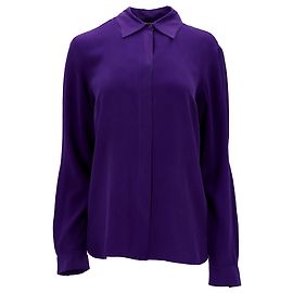 Emilio Pucci Buttoned Shirt in Purple Silk Purple