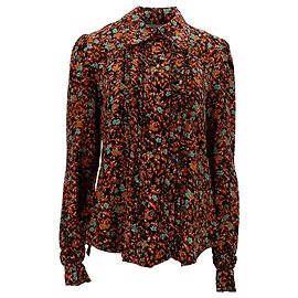 Victoria Beckham Floral Blouse in Multicolor Silk Multiple colors