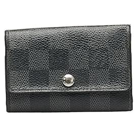 Louis Vuitton-Louis Vuitton Damier Graphite Key Case N62662-Black