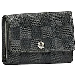 Louis Vuitton-Louis Vuitton Damier Graphite Key Case N62662-Black