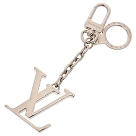 Louis Vuitton-Louis Vuitton Portecle Initial LV Keyring-Silvery