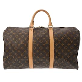 Louis Vuitton-Louis Vuitton Monogram Keepall 50 Boston Bag-Brown