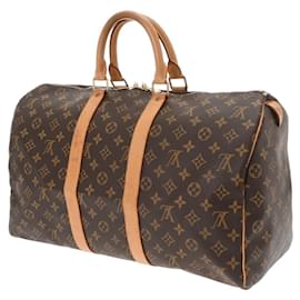Louis Vuitton-Louis Vuitton Monogram Keepall 45 Boston Bag-Brown