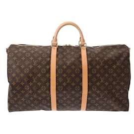 Louis Vuitton-Louis Vuitton Monogram Keepall Bandouliere 60-Brown
