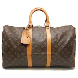 Louis Vuitton-Louis Vuitton Monogram Keepall 45 Boston Bag-Brown