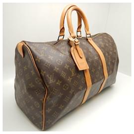Louis Vuitton-Louis Vuitton Monogram Keepall 45 Boston Bag-Brown