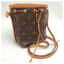 Louis Vuitton-Louis Vuitton Monogram Nano Noe M41346 Shoulder Bag-Brown