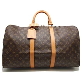 Louis Vuitton-Louis Vuitton Monogram Keepall 50 Boston Bag-Brown