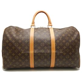 Louis Vuitton-Louis Vuitton Monogram Keepall 50 Boston Bag-Brown