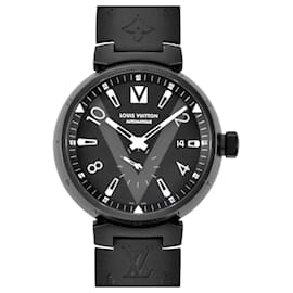 Louis Vuitton-Relógio de pulso automático Louis Vuitton Tambour-Preto