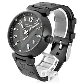 Louis Vuitton-Relógio de pulso automático Louis Vuitton Tambour-Preto