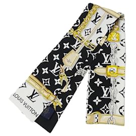 Louis Vuitton-Louis Vuitton Silk Scarf in Noir-Black