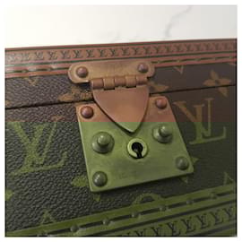 Louis Vuitton-LOUIS VUITTON Monogram Coffret Trunk Watch jewelry case M47641-Brown