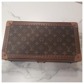 Louis Vuitton-LOUIS VUITTON Monogram Coffret Trunk Watch jewelry case M47641-Brown