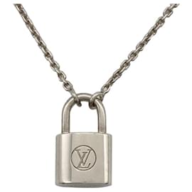 Louis Vuitton-Louis Vuitton Silver Lockit Necklace-Other