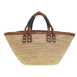 Balenciaga-Balenciaga Bistro Panier Basket Bag-Brown,Black,Beige