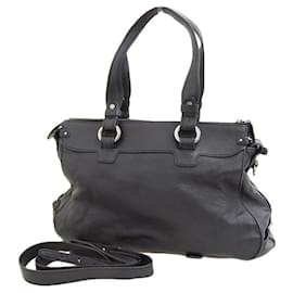Céline-Celine Triomphe Handbag-Black