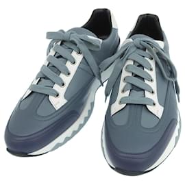 Hermès-Hermes HERMES Trail Sneakers-Brown,White,Blue