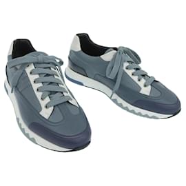 Hermès-Hermes HERMES Trail Sneakers-Brown,White,Blue