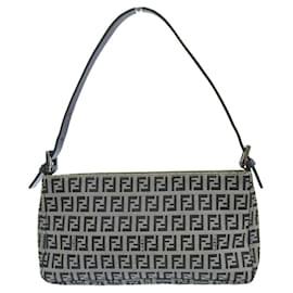 Fendi-Fendi Zucchino Pouch-Navy blue