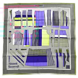 Hermès-Hermes Carre 70 Silk Scarf in Blue-Blue