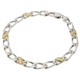 Tiffany & Co-Pulseira de elos planos Tiffany & Co.-Prata,Dourado