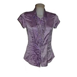 Camicetta Met in seta viola scuro Viola scuro