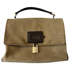 D&G-D&G Vintage Dory suede bag-Taupe