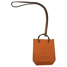 Hermès-Hermes Orange Bag Charm Keyring-Orange